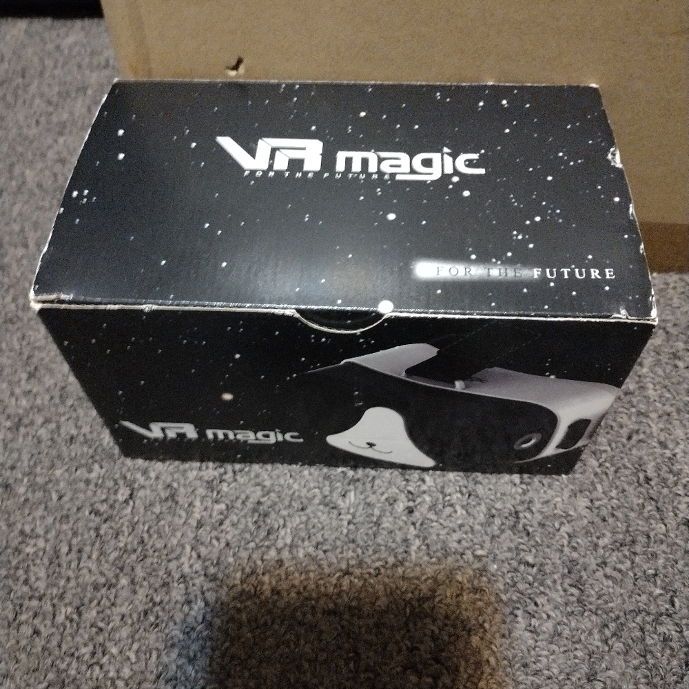 Magic VR Headset in Black and White